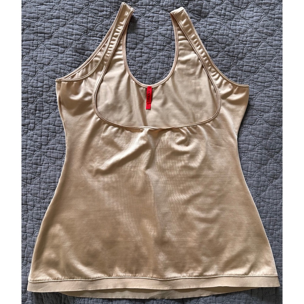 SPANX Simplicity Open Bust Shapewear Camisole Tank Top Tummy‎ Control Nude  1X